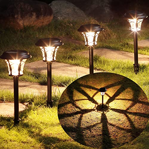 6 Pack Solar Powered Pathway Lights, Warm White X3059