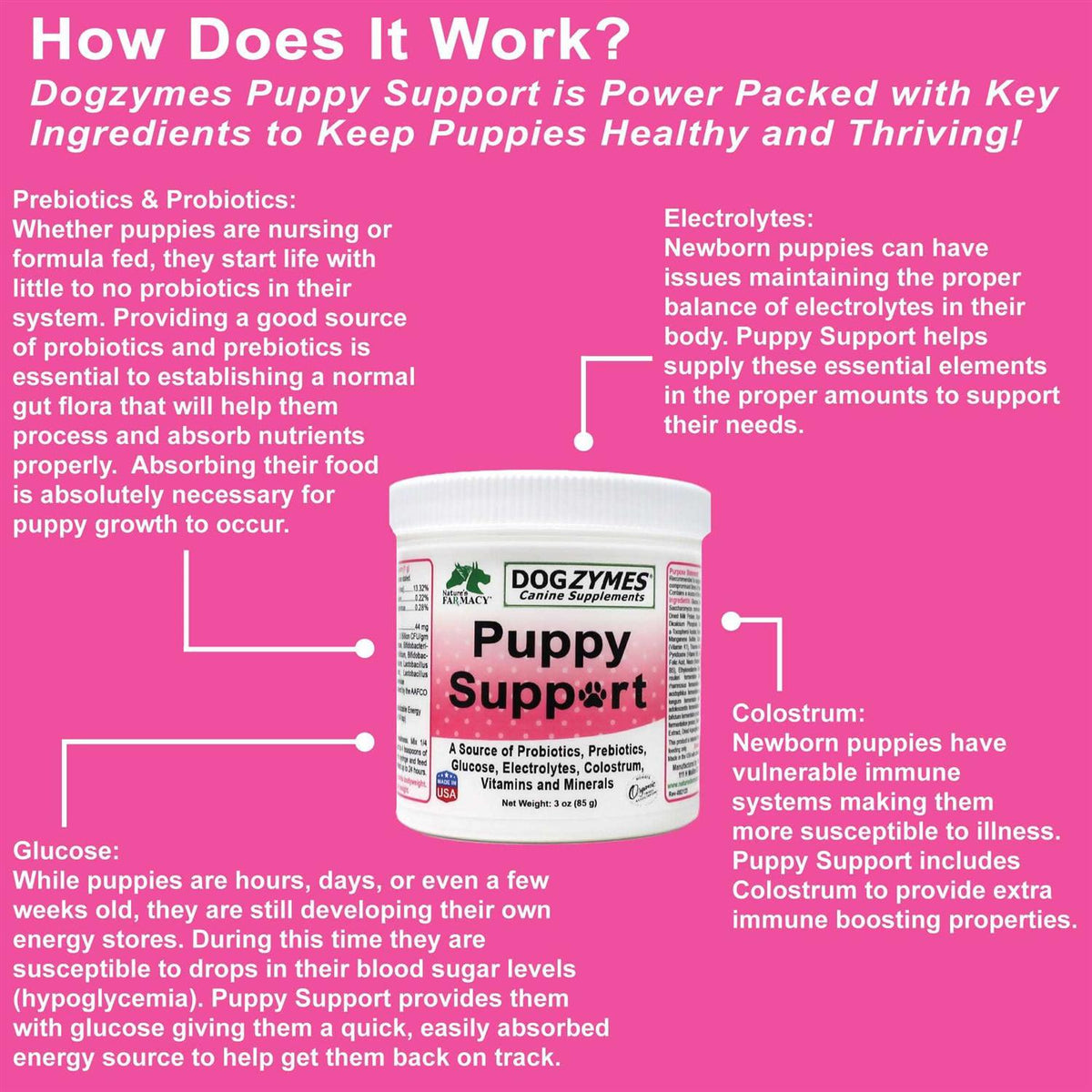 Fading Puppy Support Pet Supplies A3912