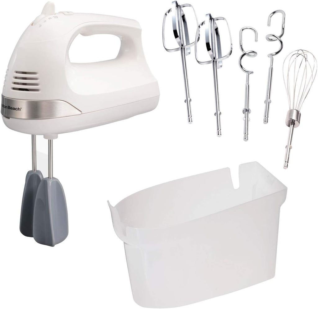 6-Speed Electric Hand Mixer with Whisk, Dough Hooks and Beaters & Electric Vegetable Chopper & Mini Food Processor, 3-Cup, 350 Watts I54763