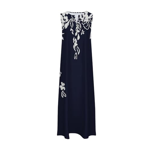 Sleeveless Long Maxi Dress with Pockets E189