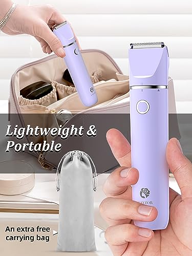 2-in-1 Wet/Dry Electric Bikini Trimmer and Shaver Kit (Purple) Y69568