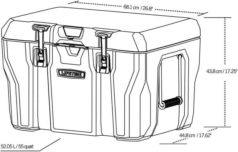 55 Quart Grey Cooler O354937
