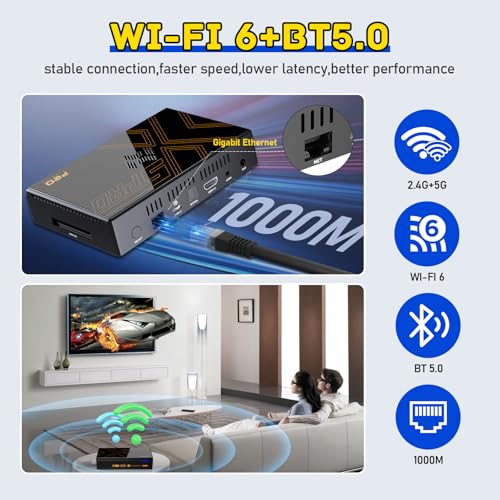 Retro Game Console with 16000+ Games, 8K UHD Output, Wireless Controllers L8944