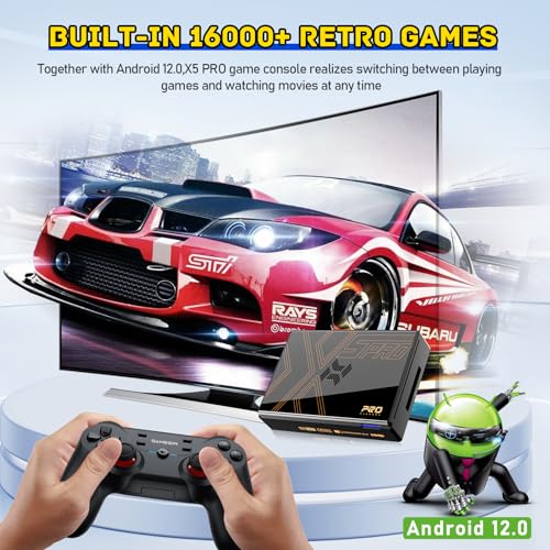 Retro Game Console with 16000+ Games, 8K UHD Output, Wireless Controllers L8944