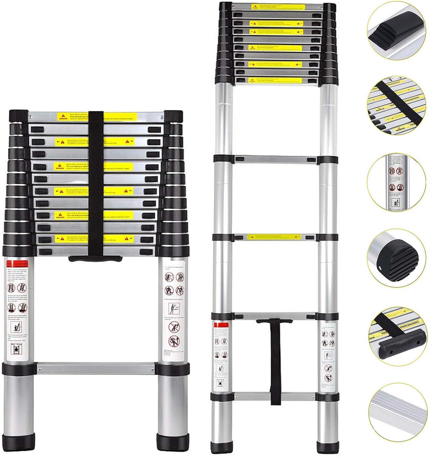 10.5FT Aluminum Telescoping Ladder B25996