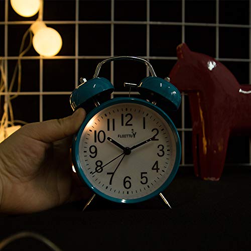 4'' Twin Bell Alarm Clock Mint Green Z94125
