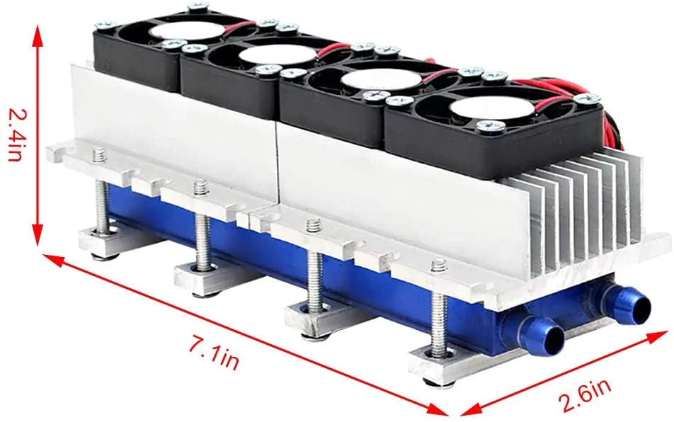 4 Chip 288W 12V Semiconductor Refrigeration Kit A8823