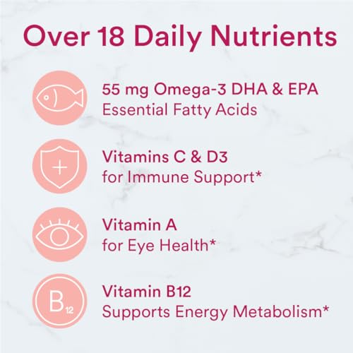 120 Count Multivitamin Gummies with Omega 3, Vitamin D3, C, B12, B6, A, K & Zinc M540953