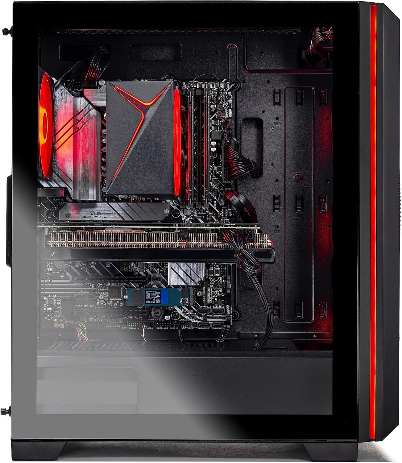Intel Core i5 12400F 2.5 GHz NVIDIA RTX 4060 1TB NVME SSD 16GB DDR4 RAM 3200 650W Gold PSU Windows 11 Home Gaming PC Desktop C851
