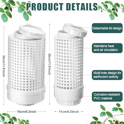 4 Pcs Worm Composter Compost Bin U707
