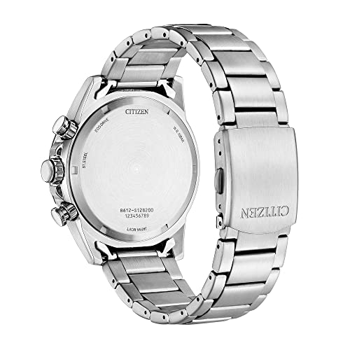 Stainless Steel Eco-Drive Chronograph Watch V325039