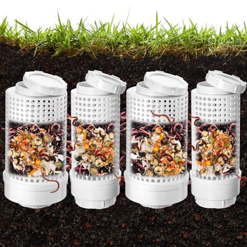 4 Pcs Worm Composter Compost Bin U707