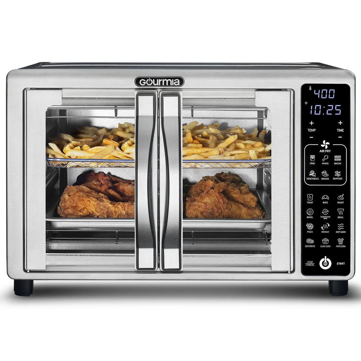 Stainless Steel Digital Air Fryer Toaster Oven, 6 Slice E3334