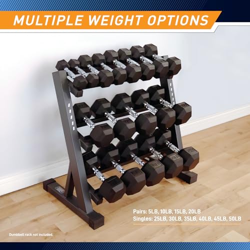 Rubber Hex Dumbbell E76853
