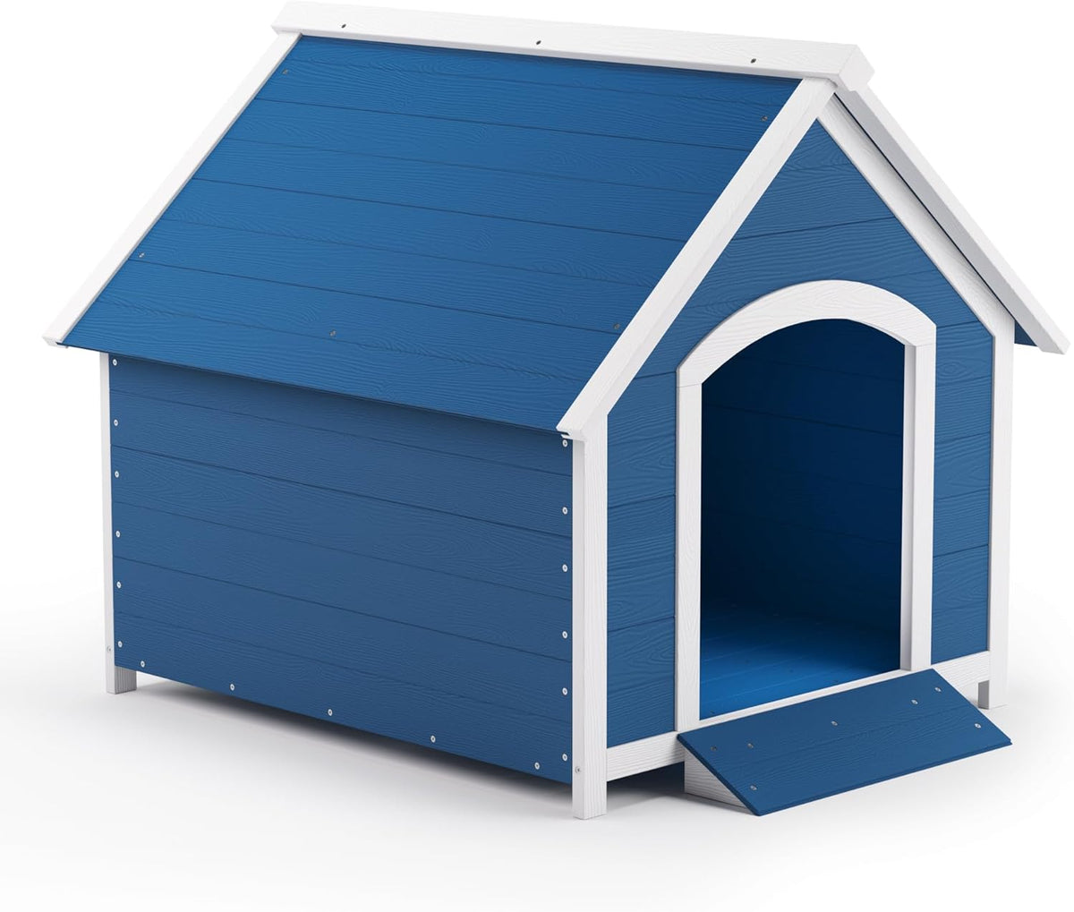 Navy Blue 40.7" Resin Dog House M572708