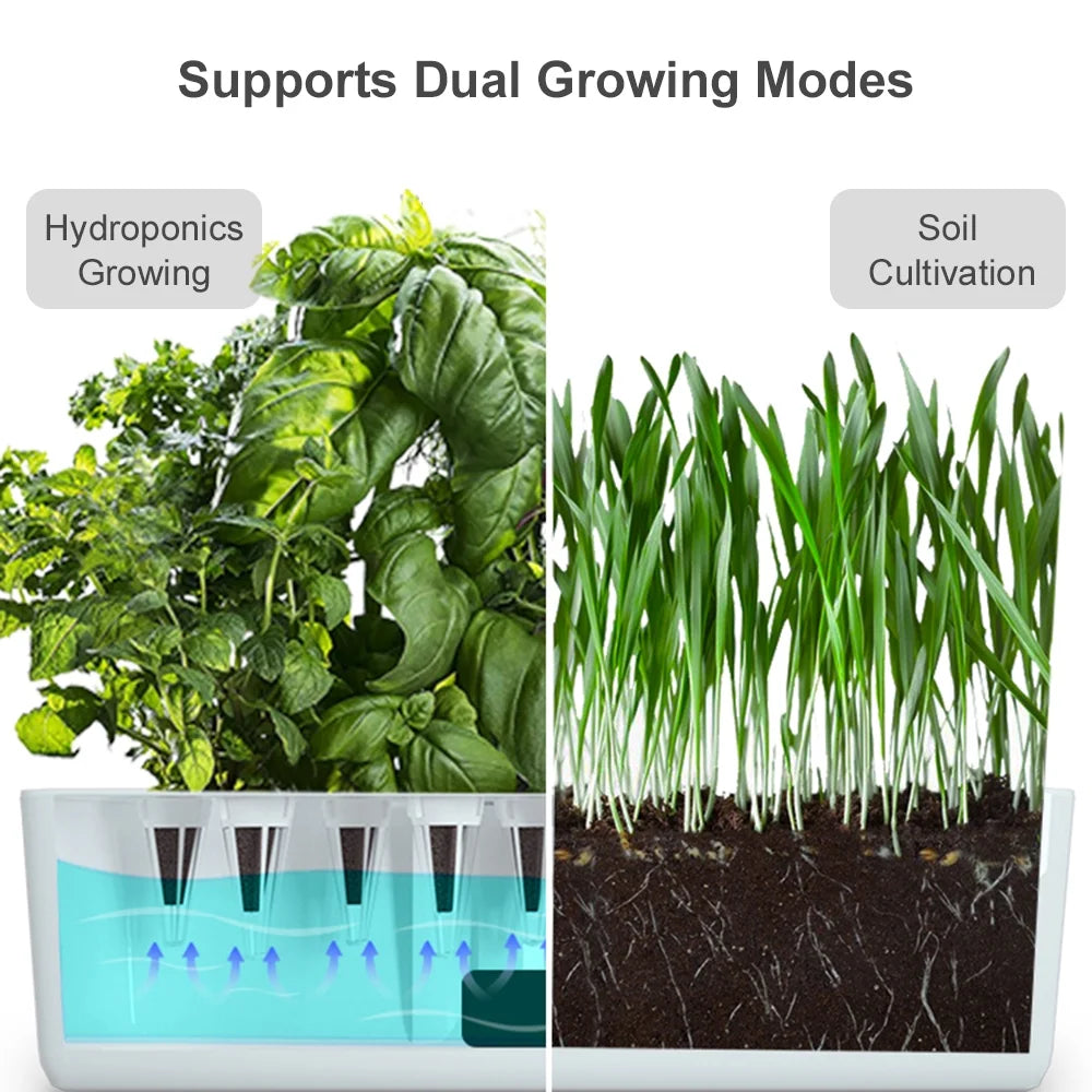 9 Pods Hydroponic Growing System with Adjustable Grow Lights O5006