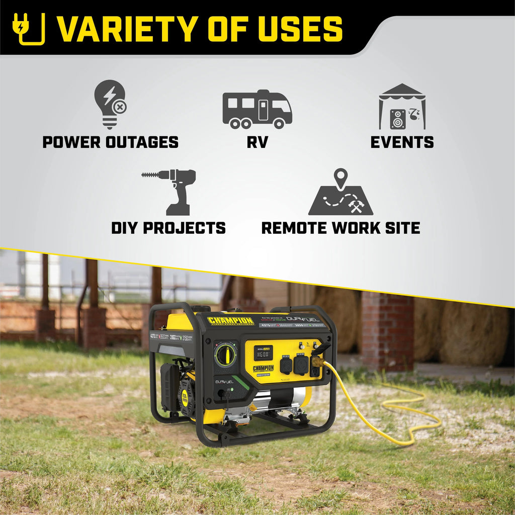 3500 Watt Dual Fuel Portable Generator N680