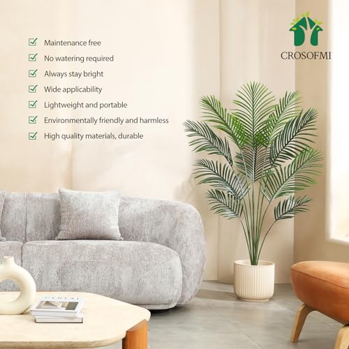 Artificial Areca Palm Tree 6 Feet Fake Tropical Palm Plant, 2Pack T8975