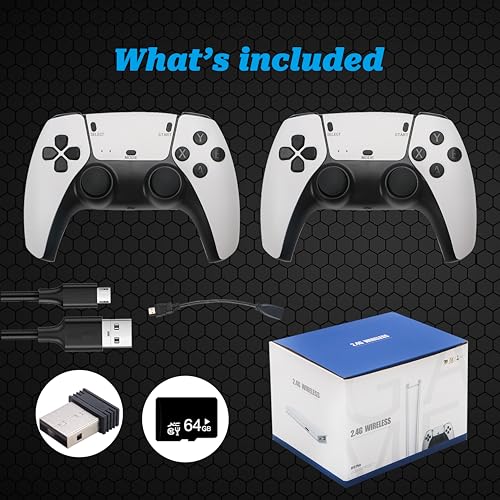 Retro Game Console with 20000 Games, 4K HDMI Output, Dual Controllers 64G B675