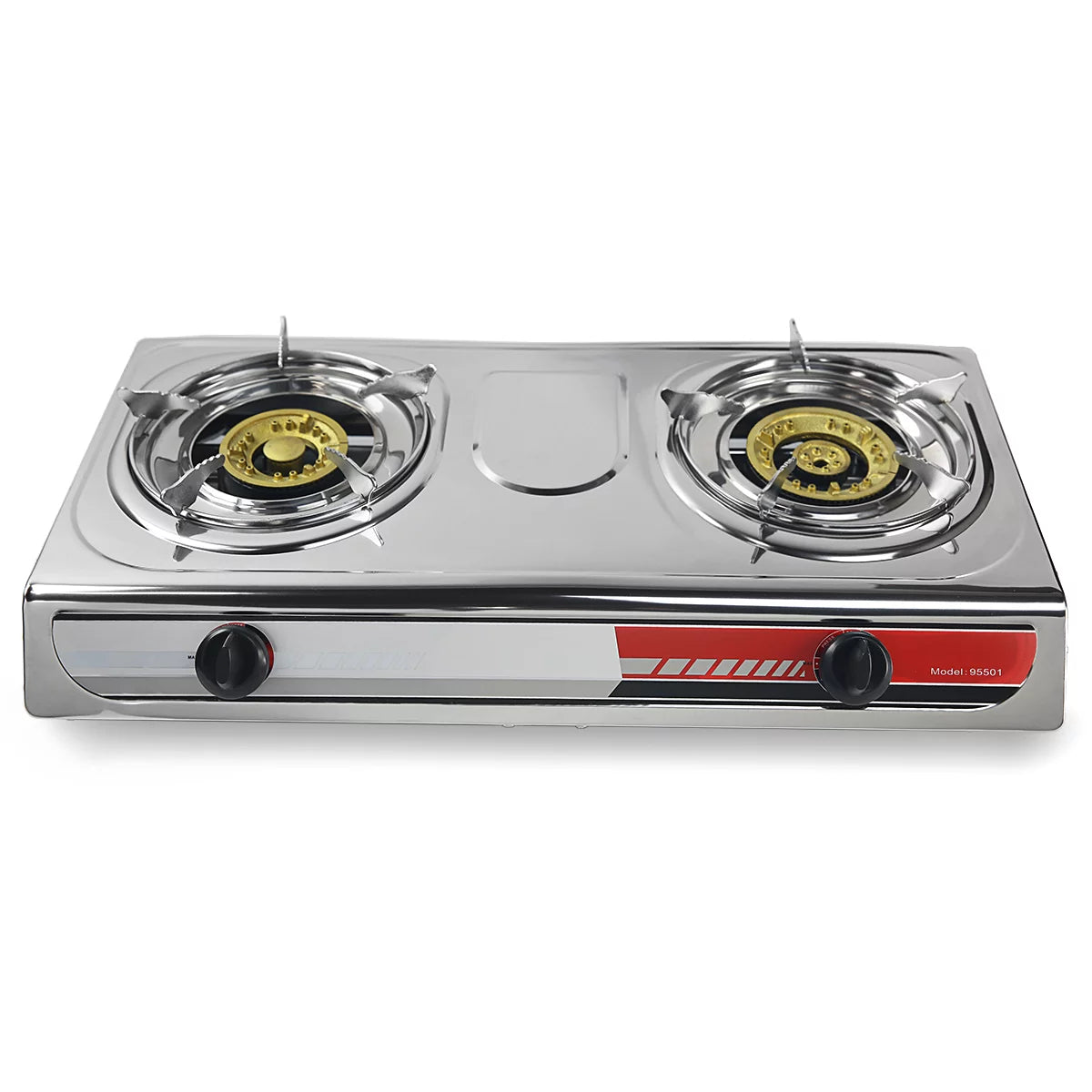 2 Burner Gas Propane Stove with Regulator and Hose G141821