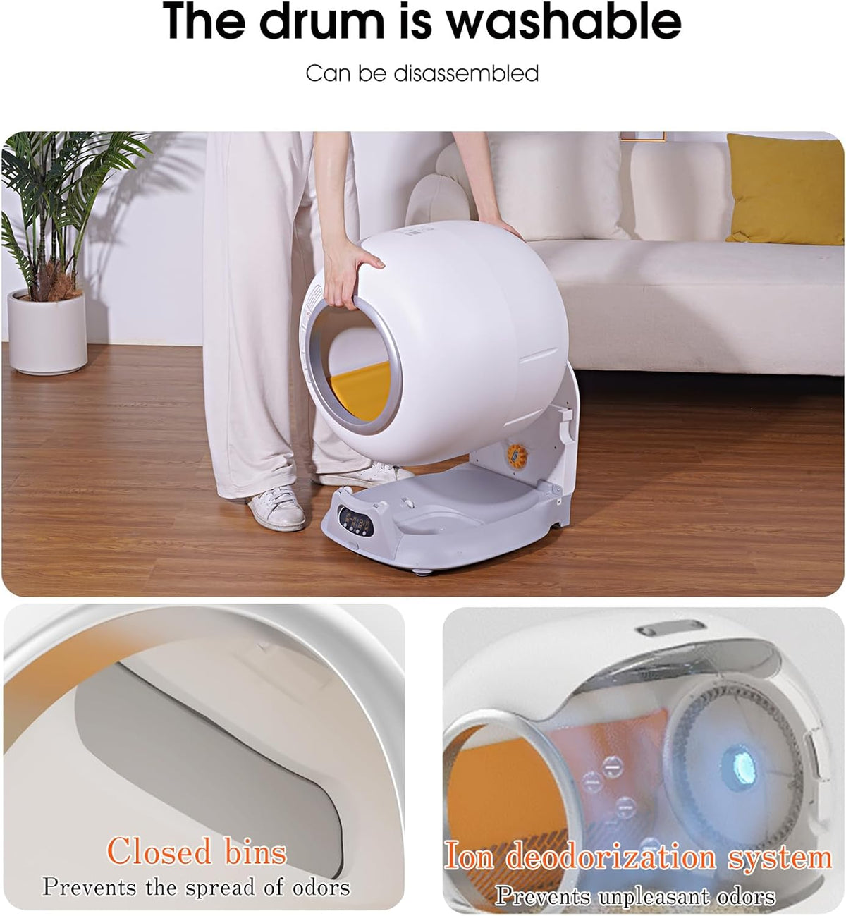 Self-Cleaning Automatic Cat Litter Box with App Control O273402
