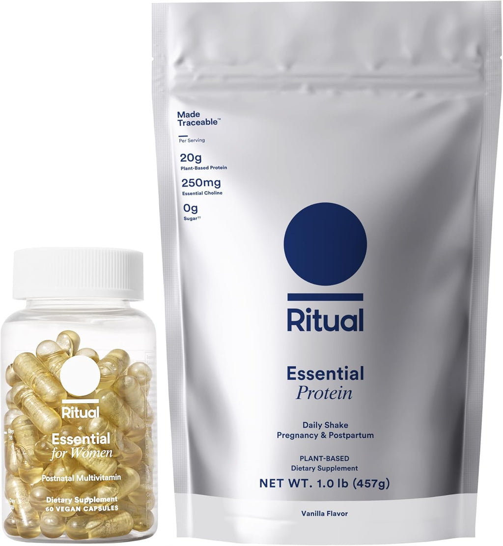 Postnatal Multivitamin and Protein Duo with Organic Vanilla Protein Powder 20g R65471