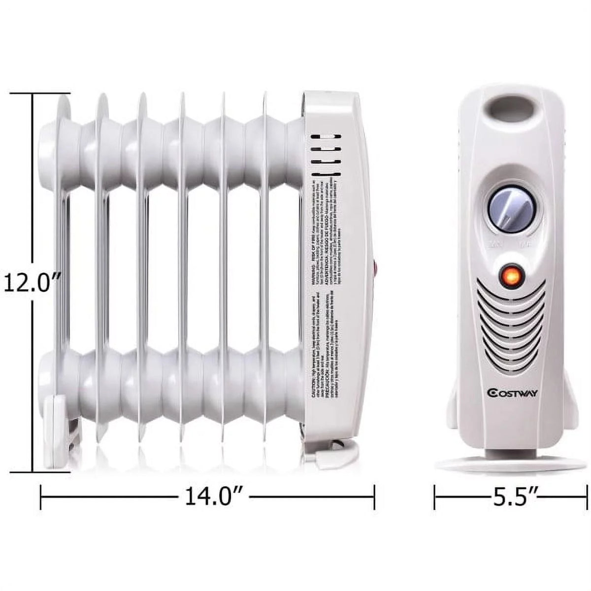 Portable Mini Electric Oil Filled Radiator Heater B89754