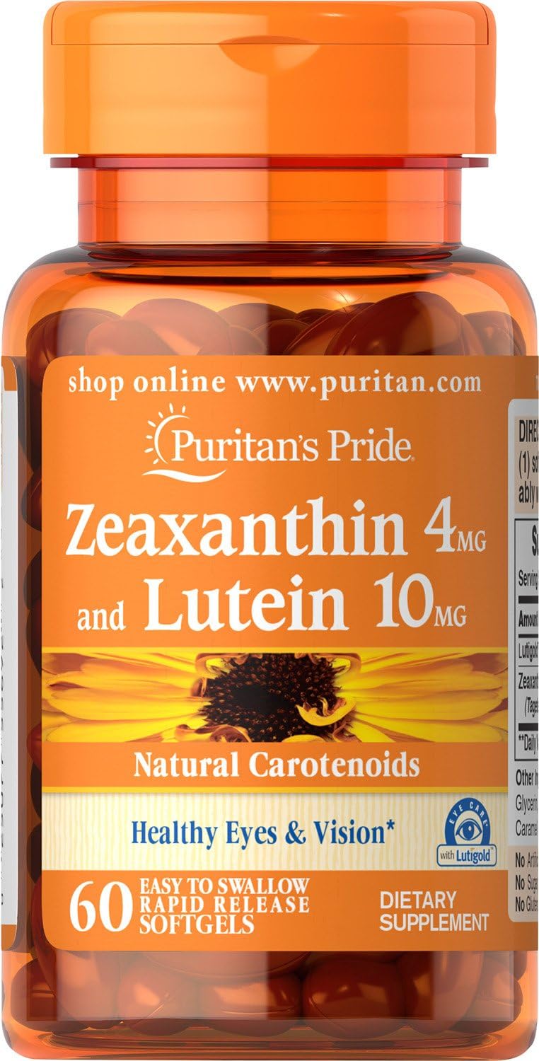 Zeaxanthin 4mg with Lutein 10mg, 60 ct F164514