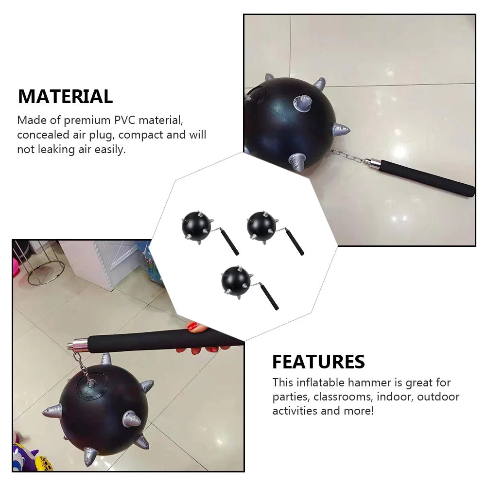6 Pcs Inflatable Hammer PVC Toys for Bath Y7258