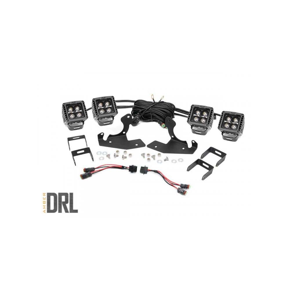 Chevrolet LED Fog Light Kit Black Series with Amber DRL O85703