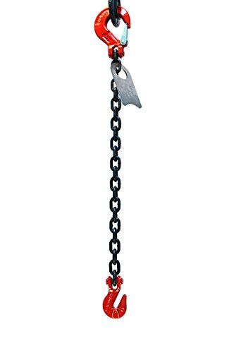 Chain Sling 5/16" x 5' Single Leg with Grab and Sling Hook Grade 80 Pack of 2 V7213