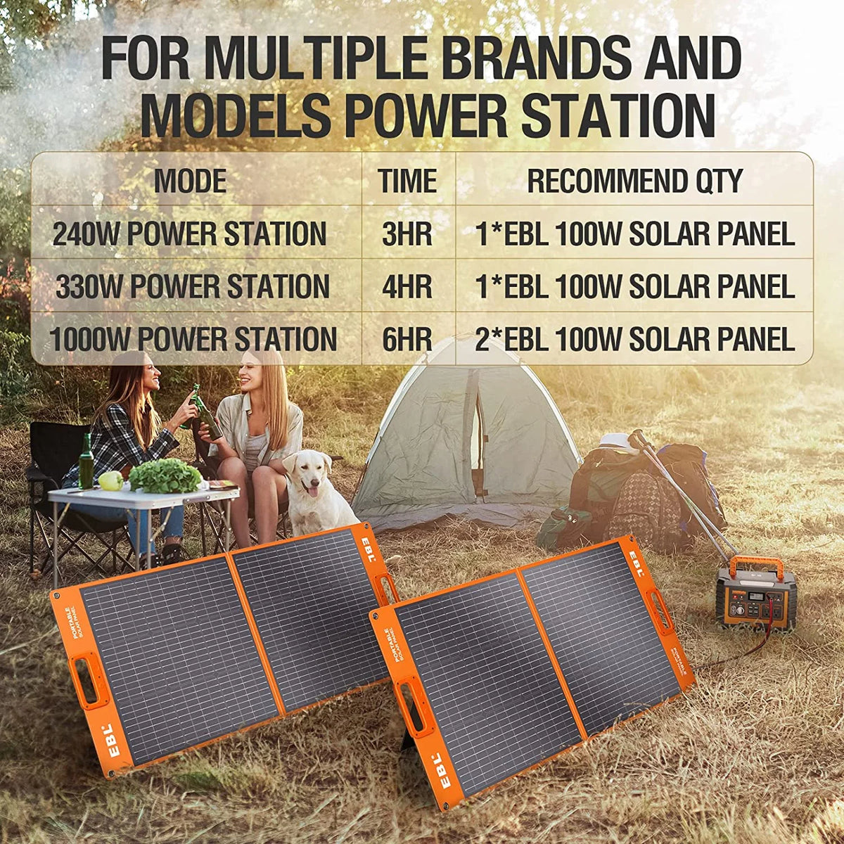 Portable Power Station 1000W Solar Generator, 270000mAh Lithium Battery Backup, with 2 AC Outlets, 3 QC3.0 USB, and PD60W Port Y413