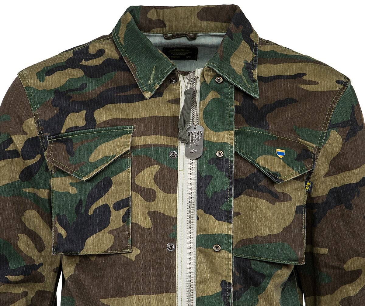 Camo Woodland Field Coat XL Q689
