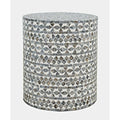Round Terrazzo Capiz Shell Accent Table T15395
