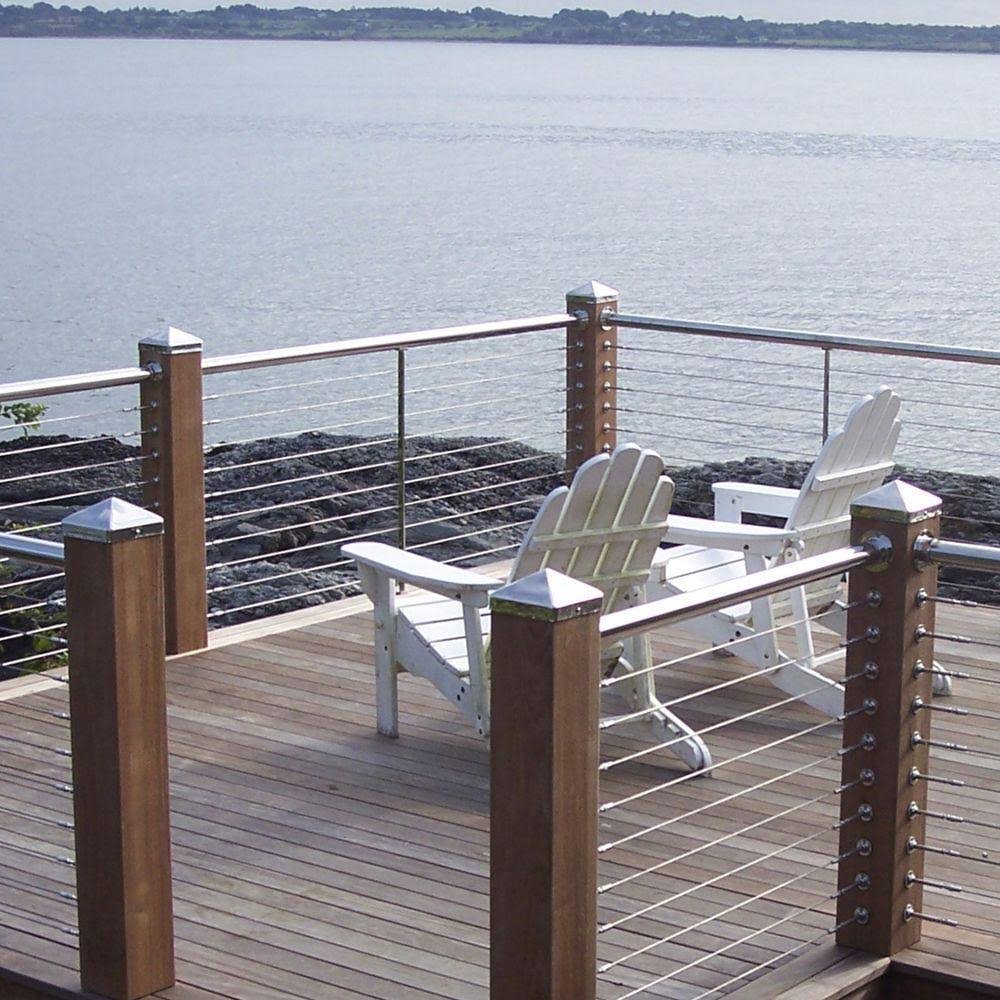 8 in. x 8 in. Stainless Steel Fence Post Cap J290197