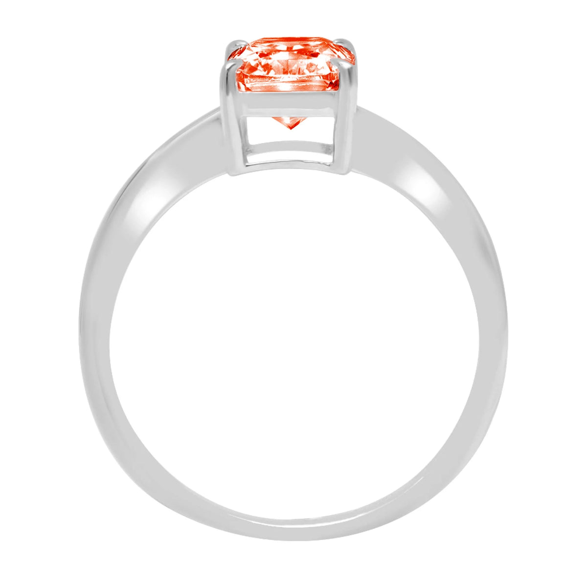 18K White Gold Solitaire Ring C377937
