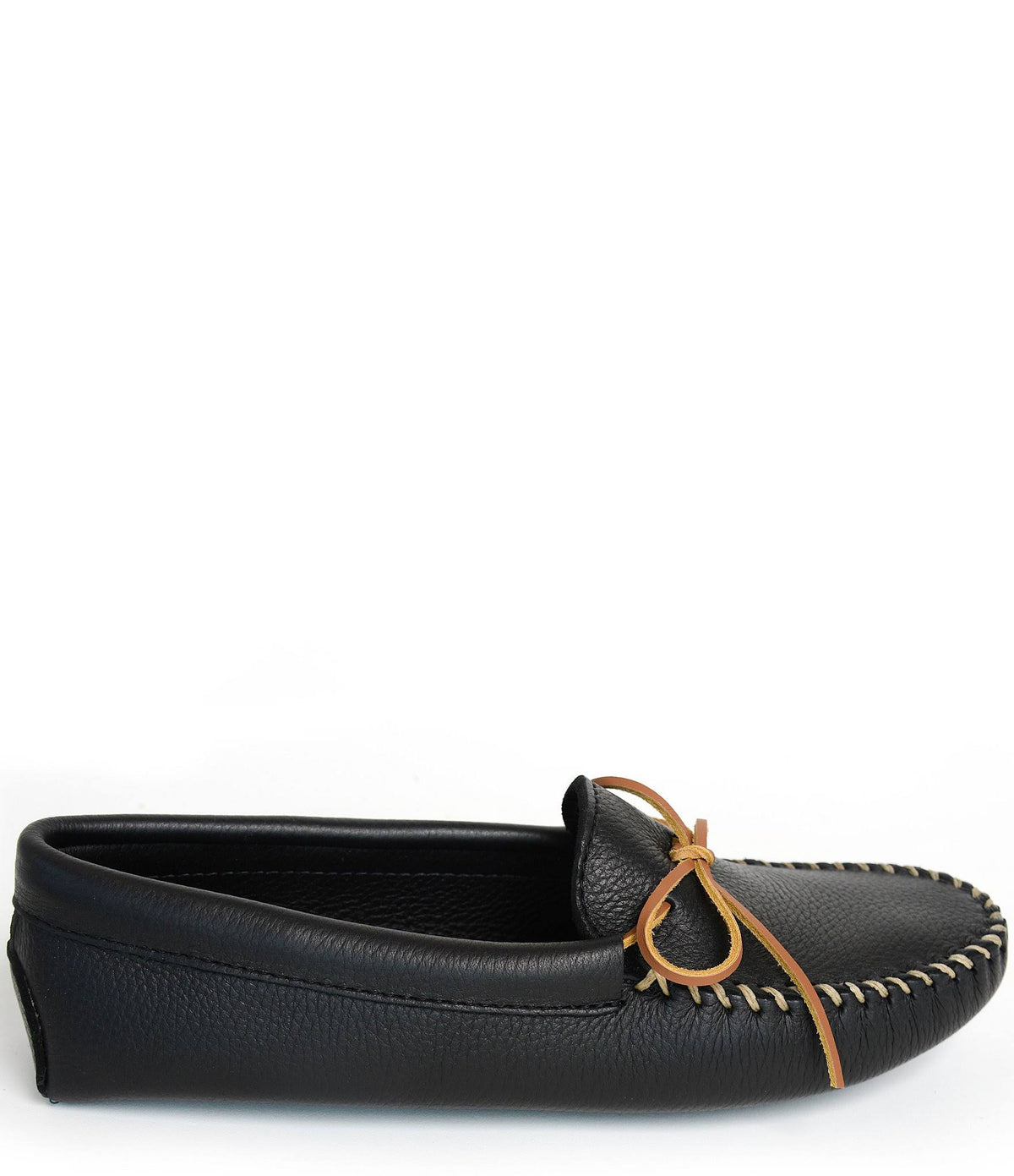 Black Double Deerskin Softsole Men&s Shoes B44938