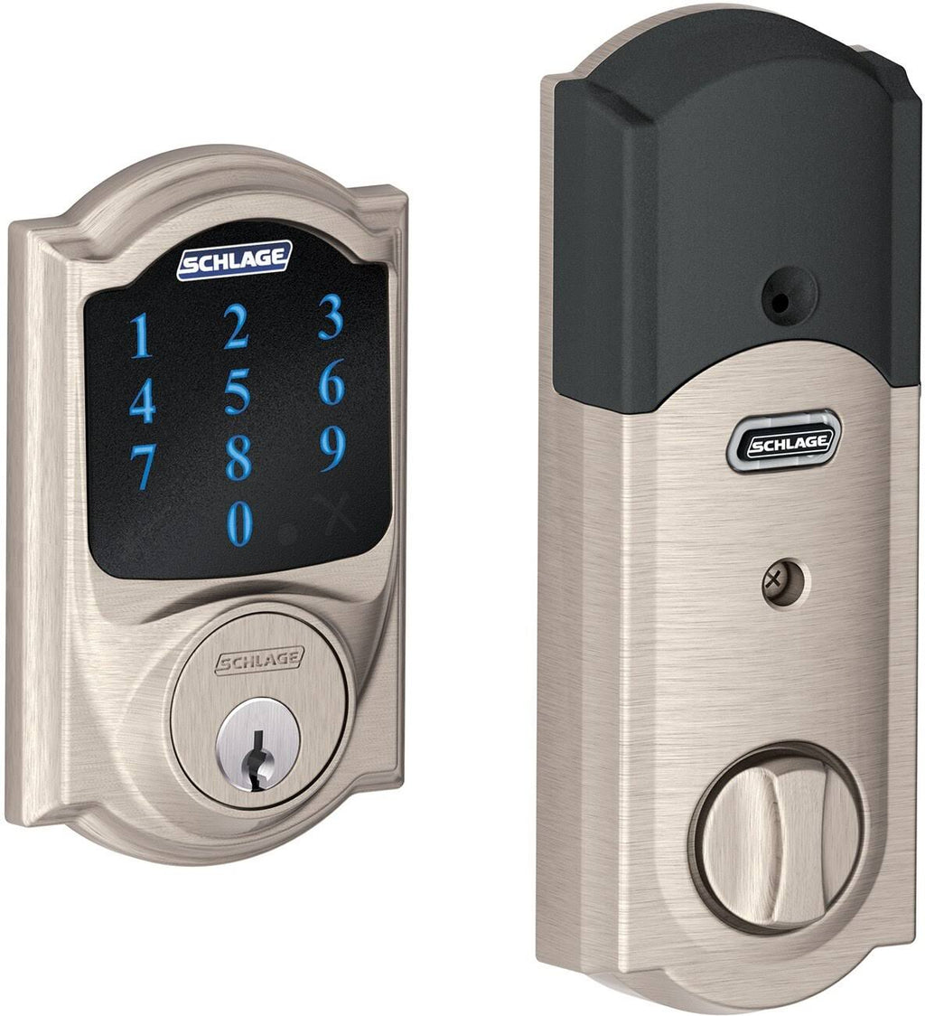 Camelot Touchscreen Deadbolt, Satin Nickel U72194