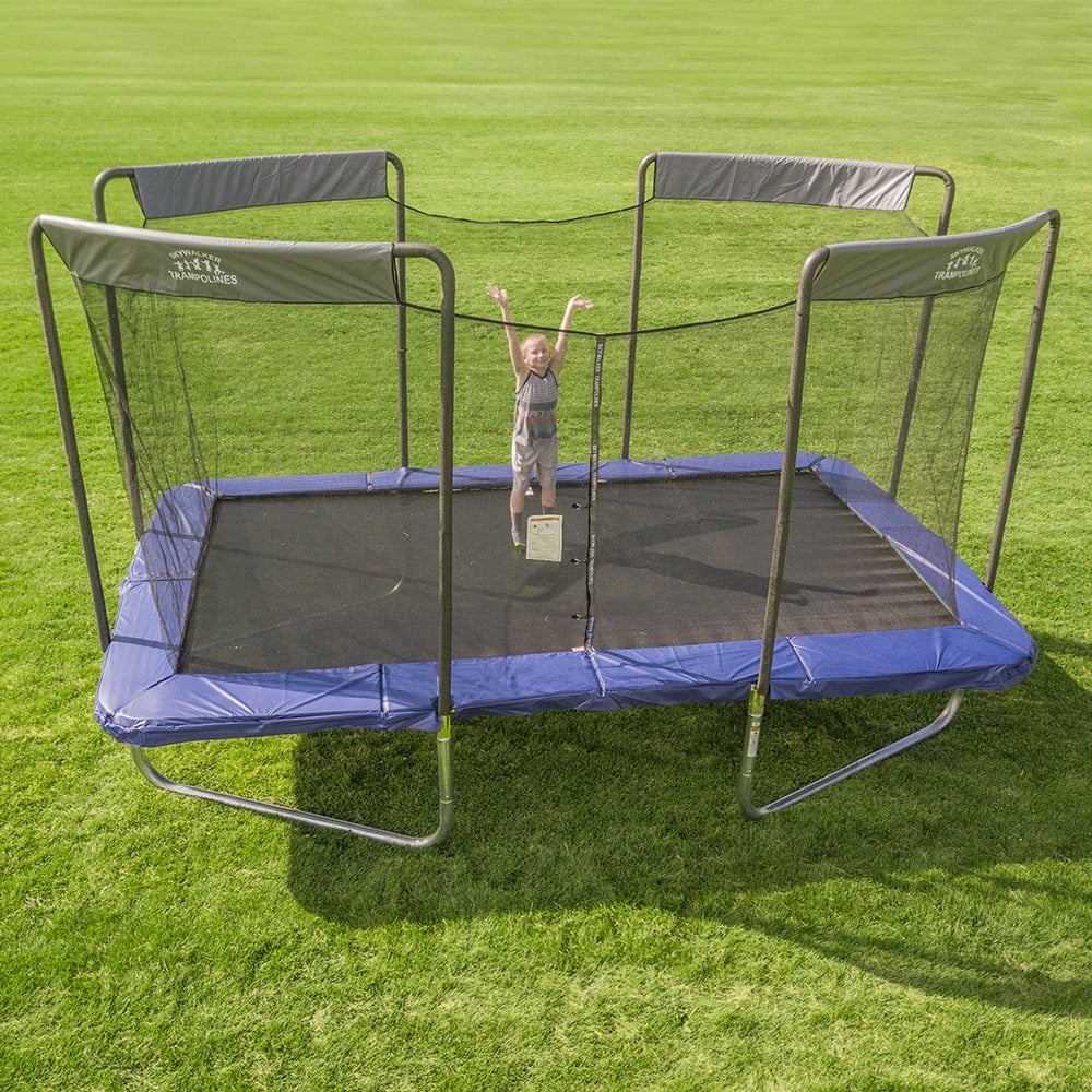 17ft x 10ft Rectangle Trampoline with Enclosure H495