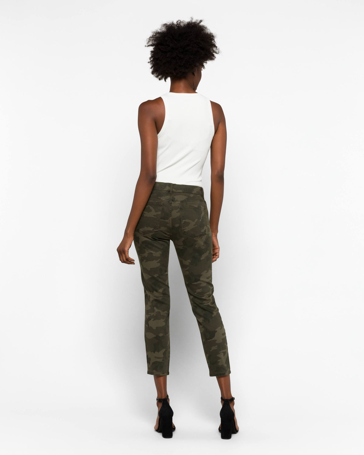 Dark Camo Skinny Crop Jeans B308172