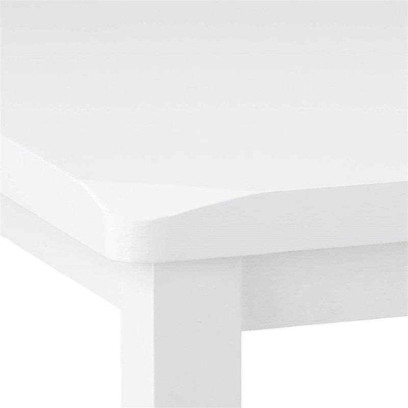 White Wooden Counter Height Table Set with 4 Chairs A200149