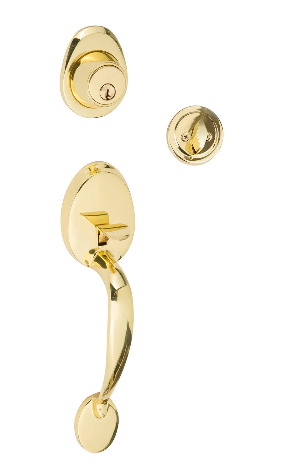 Polished Chrome Front Entry Door Handleset P10525
