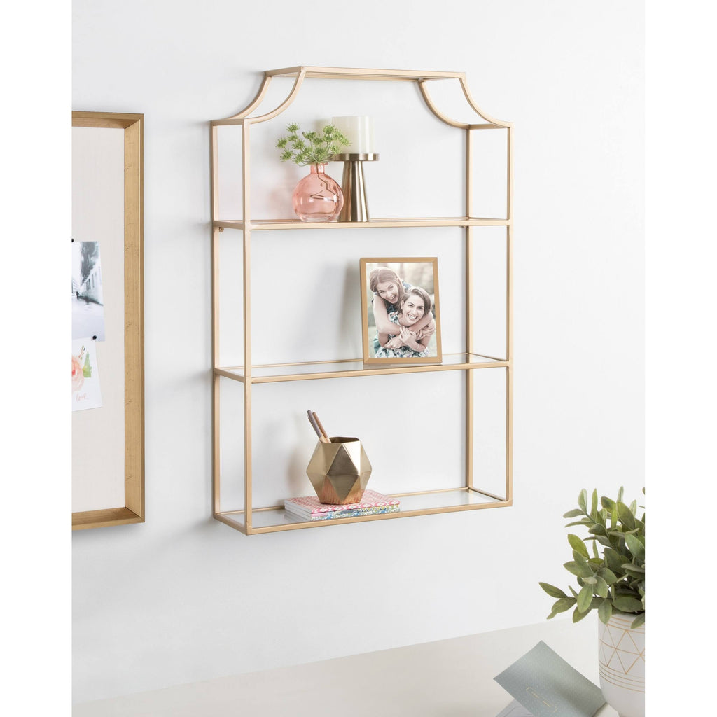 4-Tier Wall Shelf - Silver N80112