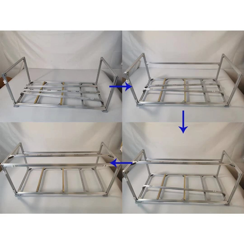 Mining Rig Frame Open Case with 6 PCIe Risers Z59163