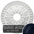 18x22OD x 3 1/2x22ID x 1 3/8x22P Hand-Painted Ceiling Medallion A43290