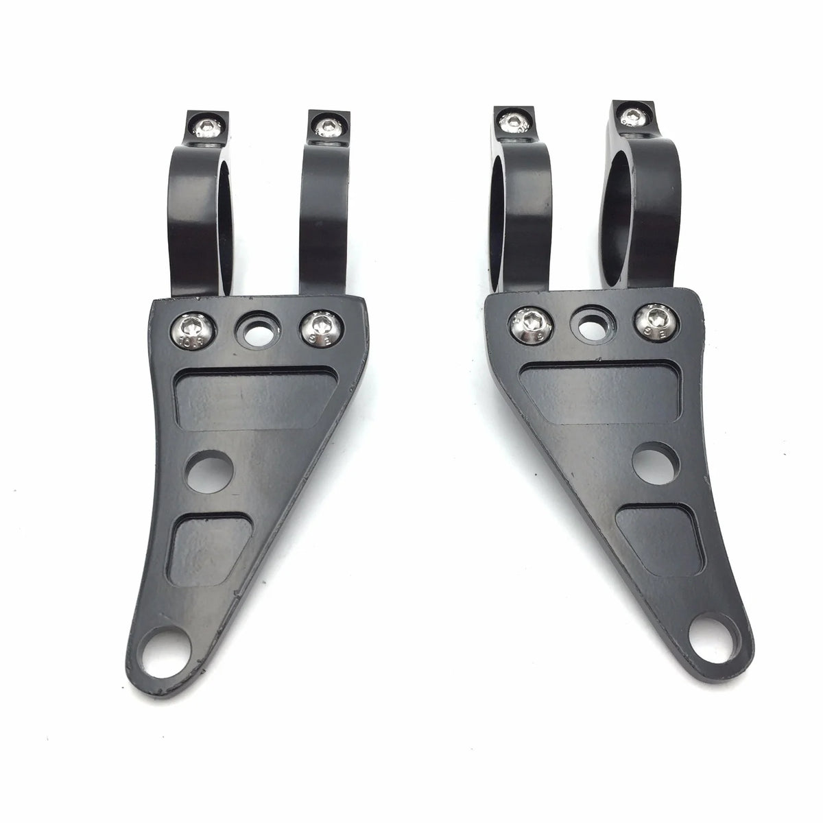 Black 35mm Turn Signal Clamps Headlight Mount Bracket Fork Ear Chopper Cafe Racer X2977