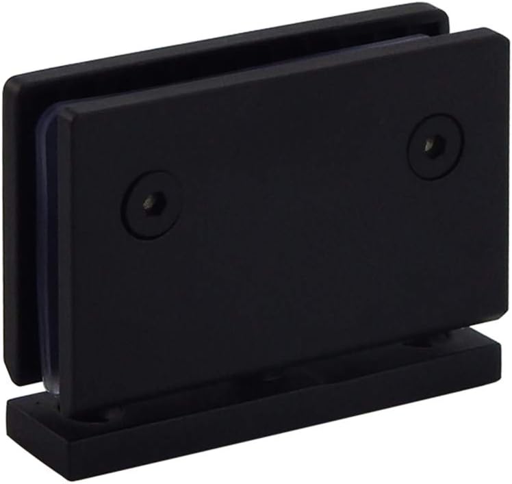 Heavy Duty 90 Degree Frameless Pivot Glass Shower Door Hinge Replacement Parts, 304 Stainless Steel Black Z46667