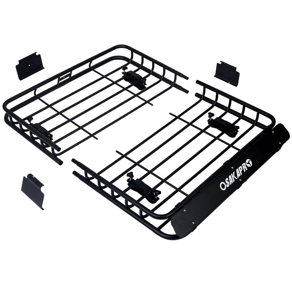 Black Steel Roof Rack Cargo Carrier Basket 42" W31531