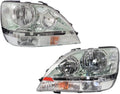 Chrome Head Light Pair for 2001 2002 2003 Lexus RX300 D6988