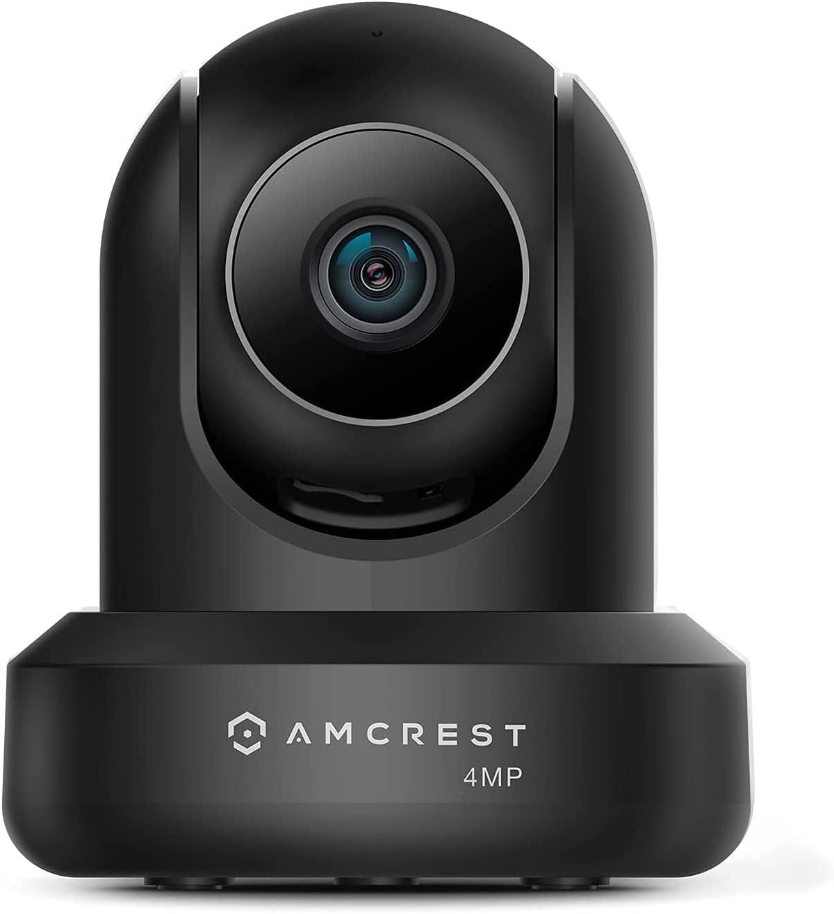 4MP Indoor WiFi Security IP Camera with Pan/Tilt, Two-Way Audio, Night Vision, Black, Pack of 2 U2014
